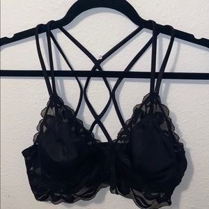 black bralette